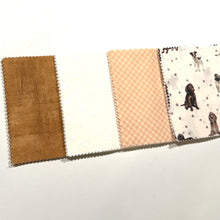 Load image into Gallery viewer, Tan Dogs and Paws Message Quilt Kit - Dog Baby Shower Quilt Kit - Baby Keepsake - Baby Shower Activity