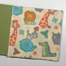 Load image into Gallery viewer, Bright Colored Animal Themed Message Quilt Kit - Safari Animals Themed Baby Shower Quilt Kit - Newborn Gift - Baby Shower Keepsake - Crazy4Claire - Baby Shower Activity - Baby Shower Ideas