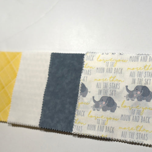 Baby Shower Guest Book Alternative - Yellow Elephants Message Quilt Kit - Yellow Elephant Baby Shower Quilt Kit - Baby Keepsake - Baby Shower Activity - Newborn Keepsake - Crazy4Claire