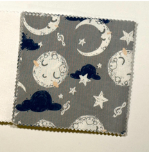 Load image into Gallery viewer, Moon and Stars Baby Shower Quilt Kit - Blue Planet Message Quilt Kit -Stars - Newborn Gift