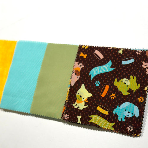 Colorful Puppies Message Quilt Kit - Puppy Themed Baby Gift - Dog Baby Shower Quilt Kit - Crazy4Claire - Dogs Themed Quilt - Baby Shower Gift - Newborn Keepsake