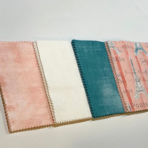 Paris Message Quilt Kit - Eiffel Tower Baby Shower Quilt Kit - Baby Shower Ideas - Baby Keepsake