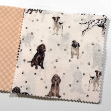 Load image into Gallery viewer, Tan Dogs and Paws Message Quilt Kit - Dog Baby Shower Quilt Kit - Baby Keepsake - Baby Shower Activity