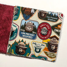 Load image into Gallery viewer, Smokey the Bear Message Quilt Kit - Wilderness Baby Shower Quilt Kit - Baby Keepsake - Baby Shower Activity