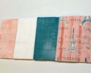 Paris Message Quilt Kit - Eiffel Tower Baby Shower Quilt Kit - Baby Shower Ideas - Baby Keepsake