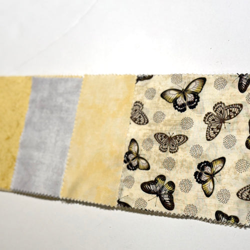 Yellow Butterfly Wedding Message Quilt Kit - Butterflies Themed Quilt - Adult Keepsake Blanket - Wedding Guestbook Alternative - Crazy4Claire