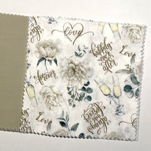 Load image into Gallery viewer, Gold &amp; Sage Wedding Message Quilt Kit - Floral Themed Quilt - Adult Keepsake Blanket - Wedding Guestbook Alternative - Crazy4Claire