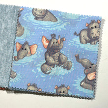 Load image into Gallery viewer, Baby Shower Guestbook Alternative - Elephants Themed Message Quilt Kit - Baby Elephant Baby Shower Quilt Kit - Newborn Keepsake - Baby Gift - Newborn Gift - Crazy4Claire - Baby Hippo Quilt