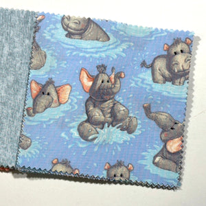 Baby Shower Guestbook Alternative - Elephants Themed Message Quilt Kit - Baby Elephant Baby Shower Quilt Kit - Newborn Keepsake - Baby Gift - Newborn Gift - Crazy4Claire - Baby Hippo Quilt