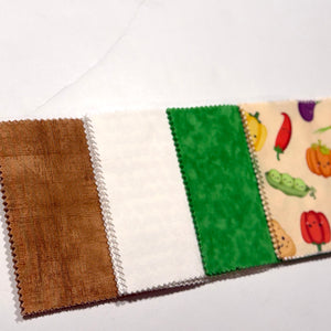 Happy Vegetables Message Quilt Kit - Veggies Baby Shower Quilt Kit - Baby Keepsake - Baby Shower Activity - Crazy4Claire - Newborn Keepsake