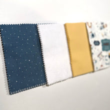 Load image into Gallery viewer, Blue, White &amp; Yellow Boy Baby Shower Themed Message Quilt Kit - Baby Shower Quilt Kit - Newborn Keepsake - Baby Gift - Newborn Gift