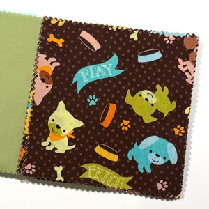 Colorful Puppies Message Quilt Kit - Puppy Themed Baby Gift - Dog Baby Shower Quilt Kit - Crazy4Claire - Dogs Themed Quilt - Baby Shower Gift - Newborn Keepsake
