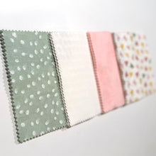 Load image into Gallery viewer, Pink &amp; Sage Onesies Girl Message Quilt Kit - Baby Shower Quilt Kit - Newborn Keepsake - Baby Gift - Newborn Gift - Crazy4Claire