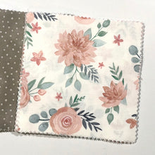 Load image into Gallery viewer, Dusty Rose Floral Message Quilt Kit - Dusty Rose Baby Shower Quilt Kit - Newborn Gift - Baby Shower Keepsake - Crazy4Claire - Baby Shower Activity