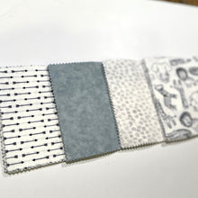 Load image into Gallery viewer, Safari Animals Themed Message Quilt Kit - Gray Safari Animal Themed Baby Shower Quilt Kit - Newborn Gift - Baby Shower Keepsake - Crazy4Claire - Baby Shower Activity - Baby Shower Ideas