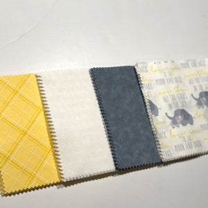 Baby Shower Guest Book Alternative - Yellow Elephants Message Quilt Kit - Yellow Elephant Baby Shower Quilt Kit - Baby Keepsake - Baby Shower Activity - Newborn Keepsake - Crazy4Claire