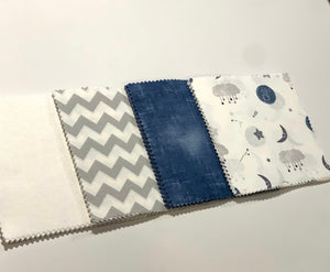 Moon, Stars and Clouds Message Quilt Kit - Sky Scape Baby Shower Quilt Kit - Baby Shower Gift - Newborn Quilt