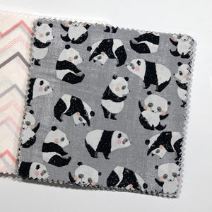 Panda Bears Message Quilt Kit - Panda Bear Baby Shower Quilt Kit - Newborn Gift - Keepsake