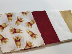 Winnie the Pooh Message Quilt Kit - Pooh Bear Baby Shower Quilt Kit - Baby Gift - Keepsake