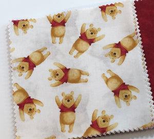 Winnie the Pooh Message Quilt Kit - Pooh Bear Baby Shower Quilt Kit - Baby Gift - Keepsake