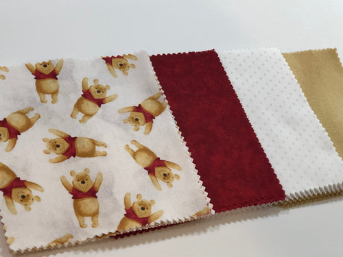 Winnie the Pooh Message Quilt Kit - Pooh Bear Baby Shower Quilt Kit - Baby Gift - Keepsake