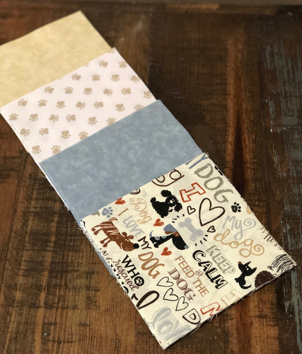 Dogs Message Quilt Kit - Dog Baby Shower Gift - Personalized Baby Keepsake - Baby Shower Quilt Kit