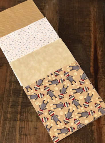Monkey Message Quilt Kit - Monkeys Baby Shower Quilt Kit - Baby Shower Gift - Newborn Keepsake