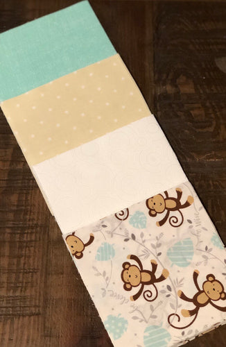 Monkey Message Quilt Kit - Monkeys Baby Shower Gift - Baby Keepsake - Newborn Gift