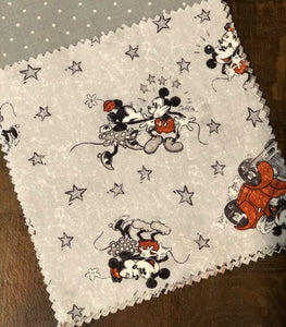 Micky and Minnie Mouse Message Quilt Kit - Disney Baby Shower Quilt Kit - Baby Keepsake