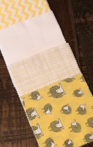 Yellow Sheep Message Quilt Kit - Baby Shower Quilt Kit - Baby Shower Gift - Ewe - Keepsakey Gift