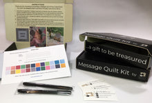 Load image into Gallery viewer, Silver and White Message Quilt Kit - Wedding Guest Book Quilt - Wedding Keepsake - Wedding Gift