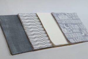 Gray Love You to the Moon Message Quilt Kit - Star Baby Shower Quilt Kit - Baby Shower Gift