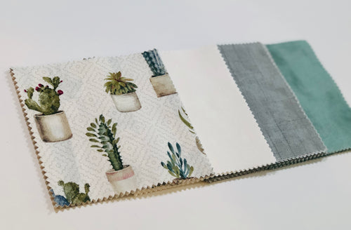 Cactus Message Quilt Kit - Cacti Baby Shower Quilt Kit - Baby Shower Gift - Baby Keepsake