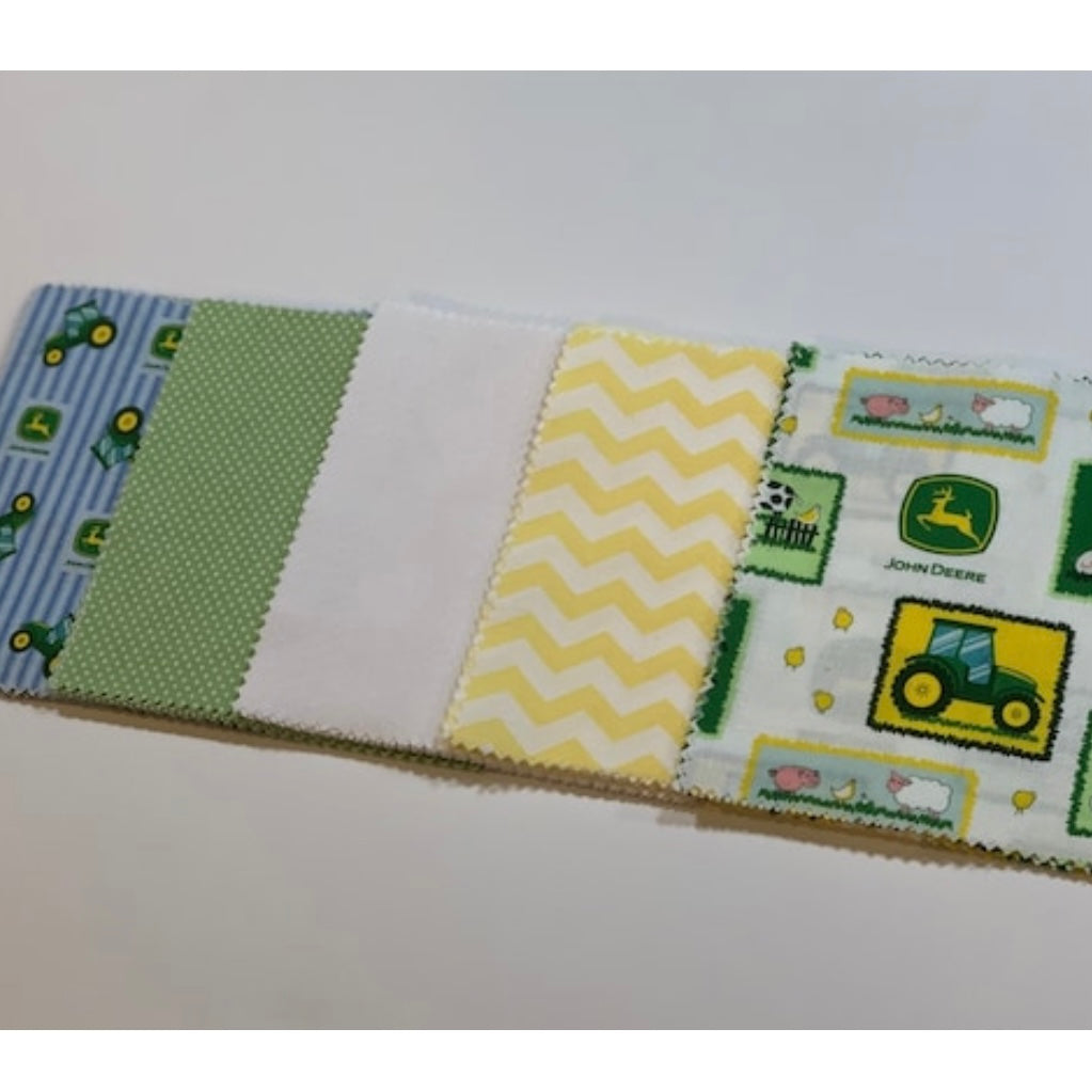 John Deere Tractor Message Quilt Kit - Tractor Baby Shower Quilt Kit - Baby Shower Gift