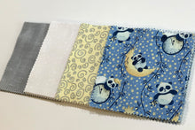 Load image into Gallery viewer, Blue Baby Panda Message Quilt Kit - Pandas Baby Shower Quilt Kit - Panda Bear - Panda Bears - ewborn Gift - Baby Keepsake