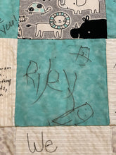 Load image into Gallery viewer, John Deere Tractor Message Quilt Kit - Tractor Baby Shower Quilt Kit - Baby Shower Gift