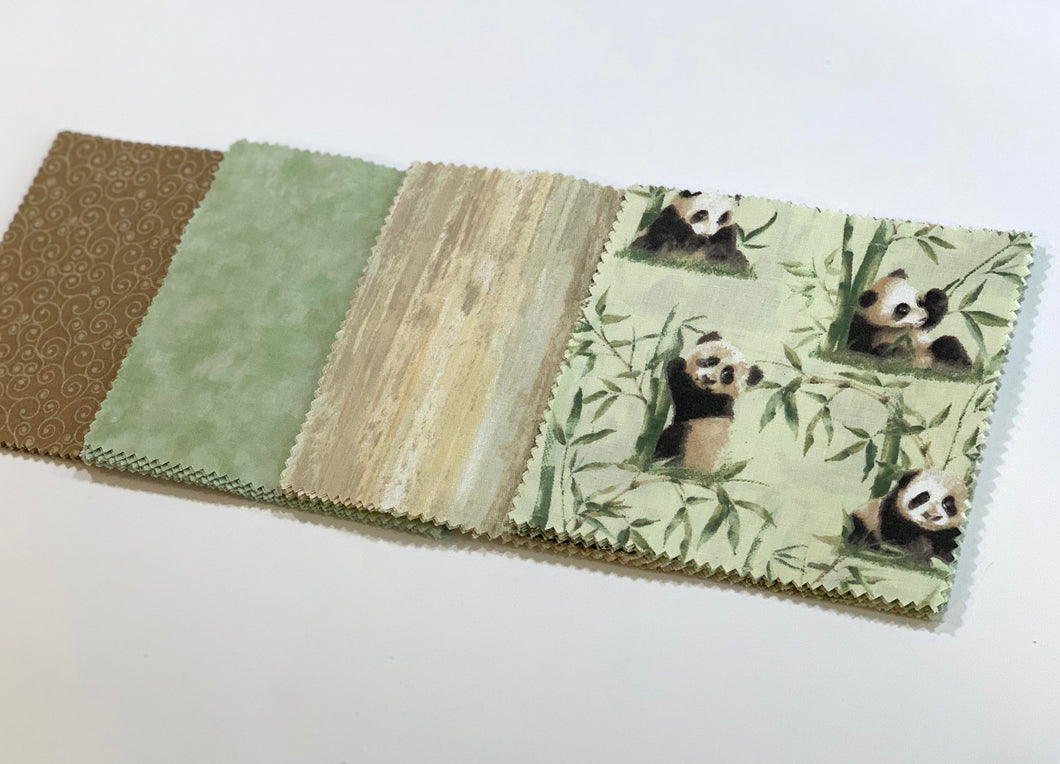Panda Bear Message Quilt Kit - Pandas Baby Shower Quilt Kit - Baby Shower Gift