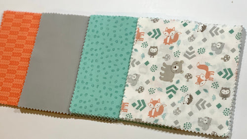 Woodland Animal Message Quilt Kit - Baby Shower Quilt Kit - Baby Gift - Newborn Keepsake