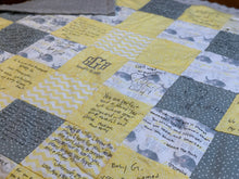 Load image into Gallery viewer, John Deere Tractor Message Quilt Kit - Tractor Baby Shower Quilt Kit - Baby Shower Gift