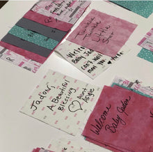 Load image into Gallery viewer, Silver and White Message Quilt Kit - Wedding Guest Book Quilt - Wedding Keepsake - Wedding Gift