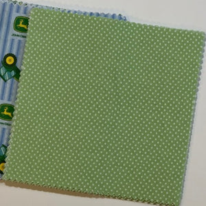 John Deere Tractor Message Quilt Kit - Tractor Baby Shower Quilt Kit - Baby Shower Gift