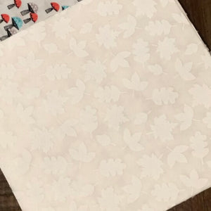 Gray and Red Woodland Message Quilt Kit - Fox Baby Shower Quilt Kit - Baby Shower Keepsake