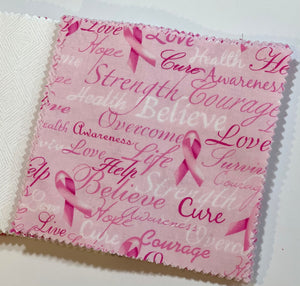 Breast Cancer Awareness Message Quilt Kit - Cancer Gift