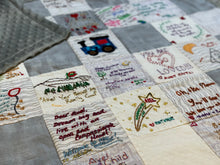 Load image into Gallery viewer, Gray Love You to the Moon Message Quilt Kit - Star Baby Shower Quilt Kit - Baby Shower Gift