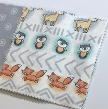 Load image into Gallery viewer, Woodland Animals Message Quilt Kit - Forest Animals Baby Shower Quilt Kit - Baby Shower Gift