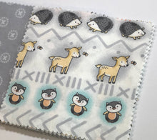 Load image into Gallery viewer, Woodland Animals Message Quilt Kit - Forest Animals Baby Shower Quilt Kit - Baby Shower Gift
