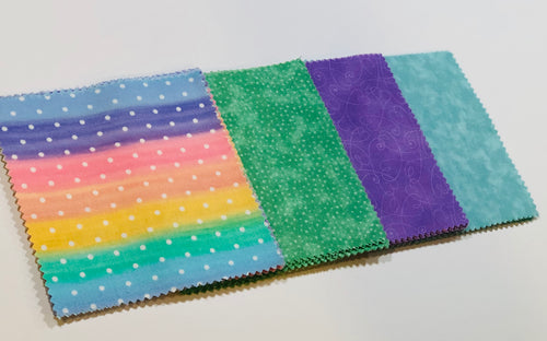 Dark Rainbow Message Quilt Kit - Colorful Baby Shower Quilt Kit - Baby Shower Gift - Baby Keepsake