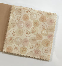Load image into Gallery viewer, Tan Sand Dollar Themed Message Quilt Kit - Sand Dollar Themed Newborn Gift - Beachy Baby Keepsake