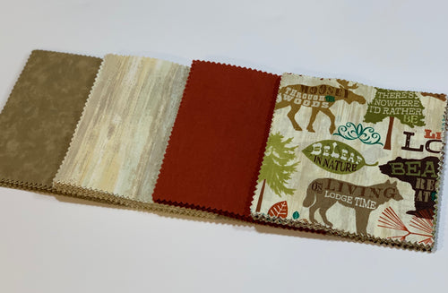 Woodsy Themed Message Quilt Kit -  Woodland Creatures  Quilt - Birthday Keepsake - Quilt for Men