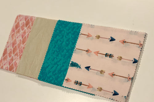 Feathers and Arrows Message Quilt Kit - Baby Shower Quilt Kit -Baby Shower Keepsake - Baby Gift
